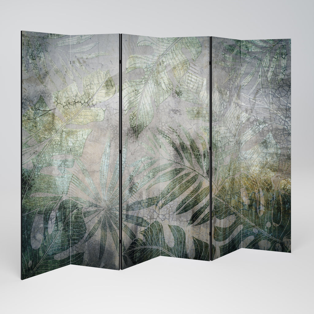 HARMONY IN GREENERY Decorative 6-Panel Room Divider