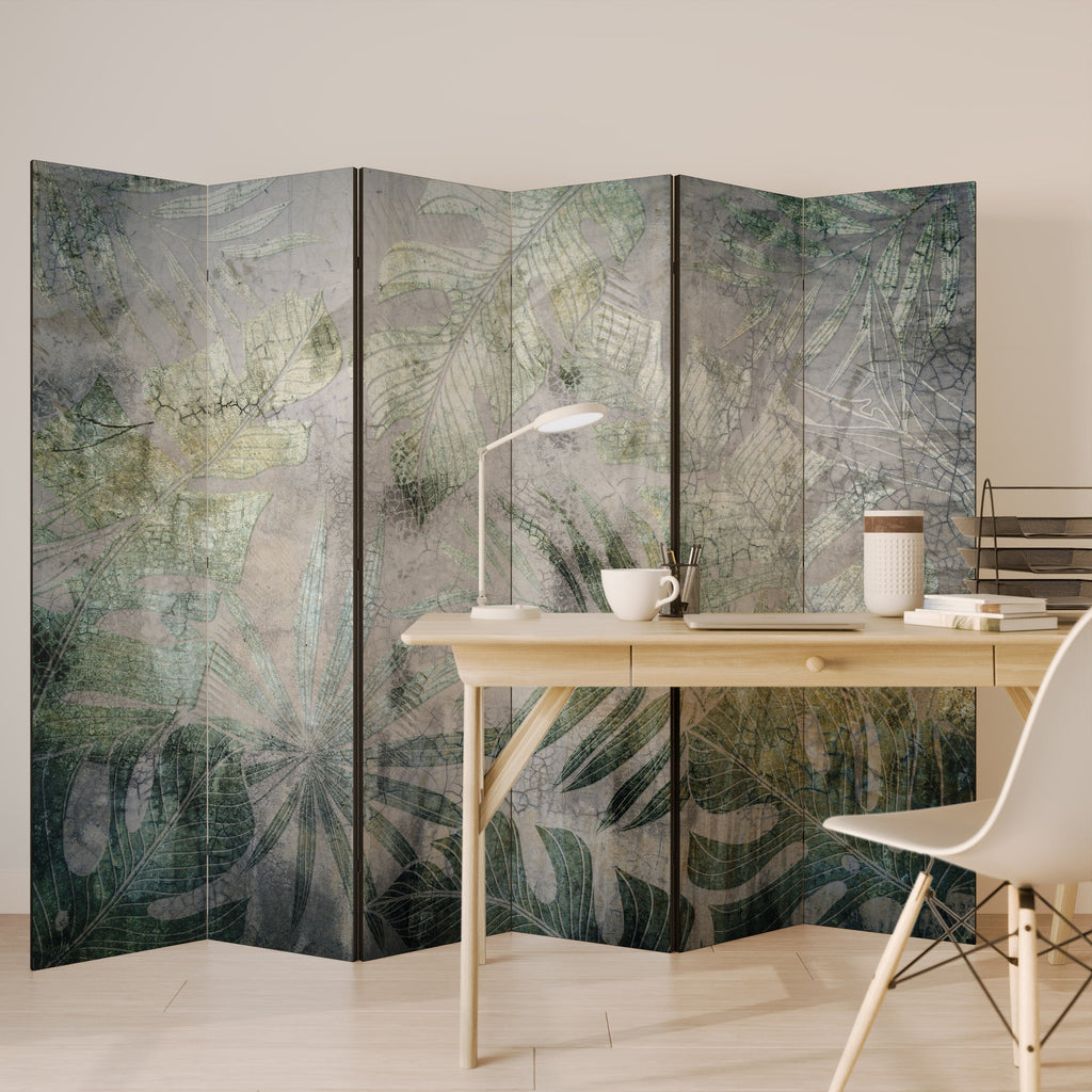 HARMONY IN GREENERY Decorative 6-Panel Room Divider
