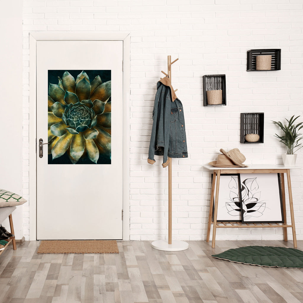 Affiche verticale autocollante « Tourbillon mystique de plantes succulentes »