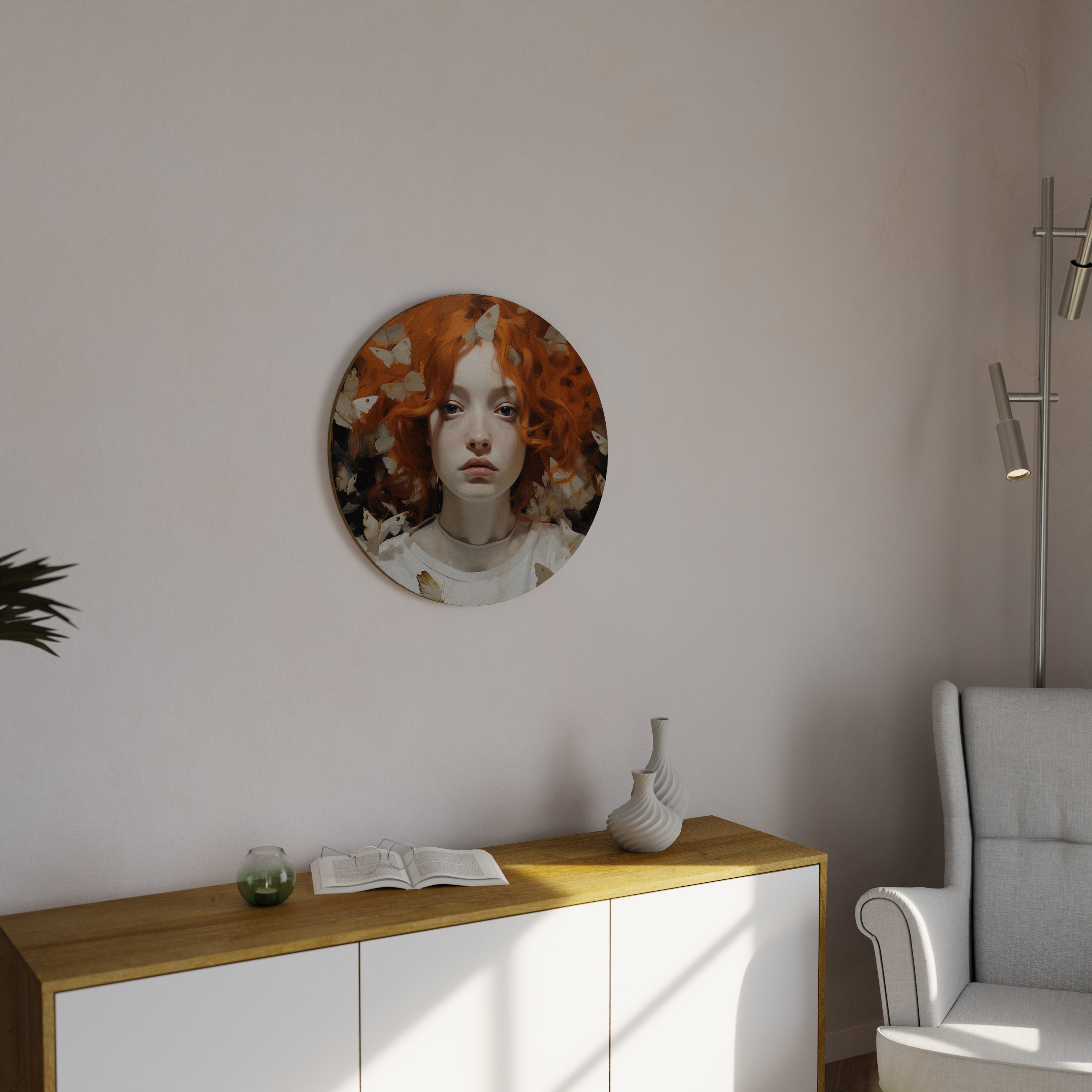 Décoration murale ronde BUTTERFLY DREAMS