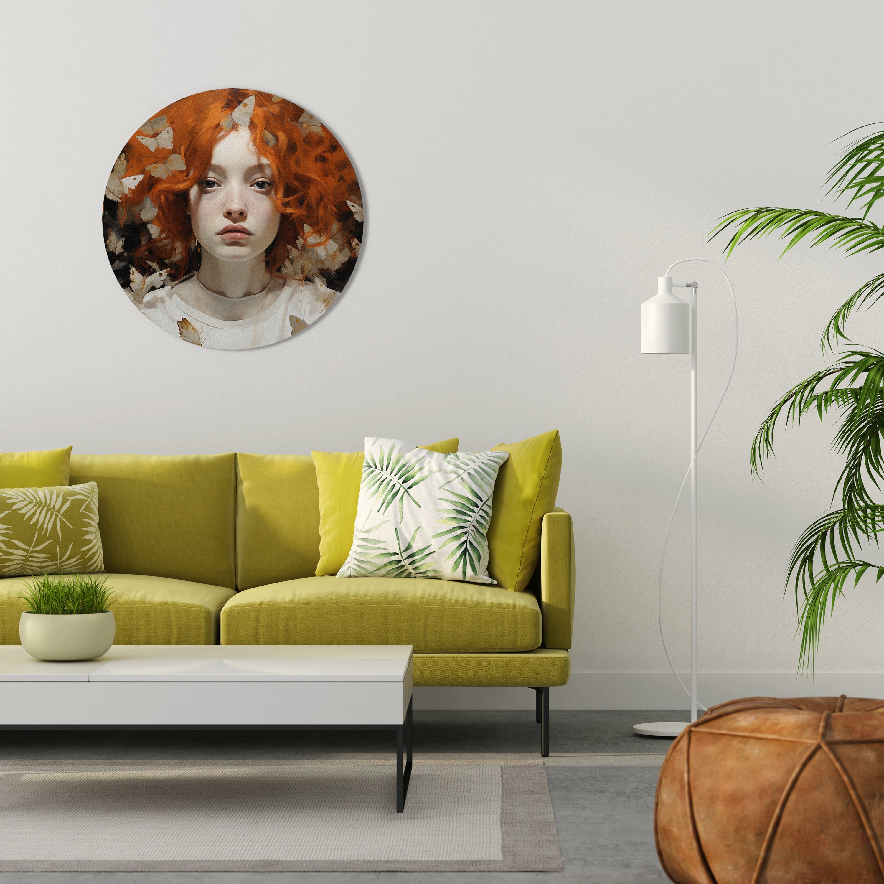 Décoration murale ronde BUTTERFLY DREAMS