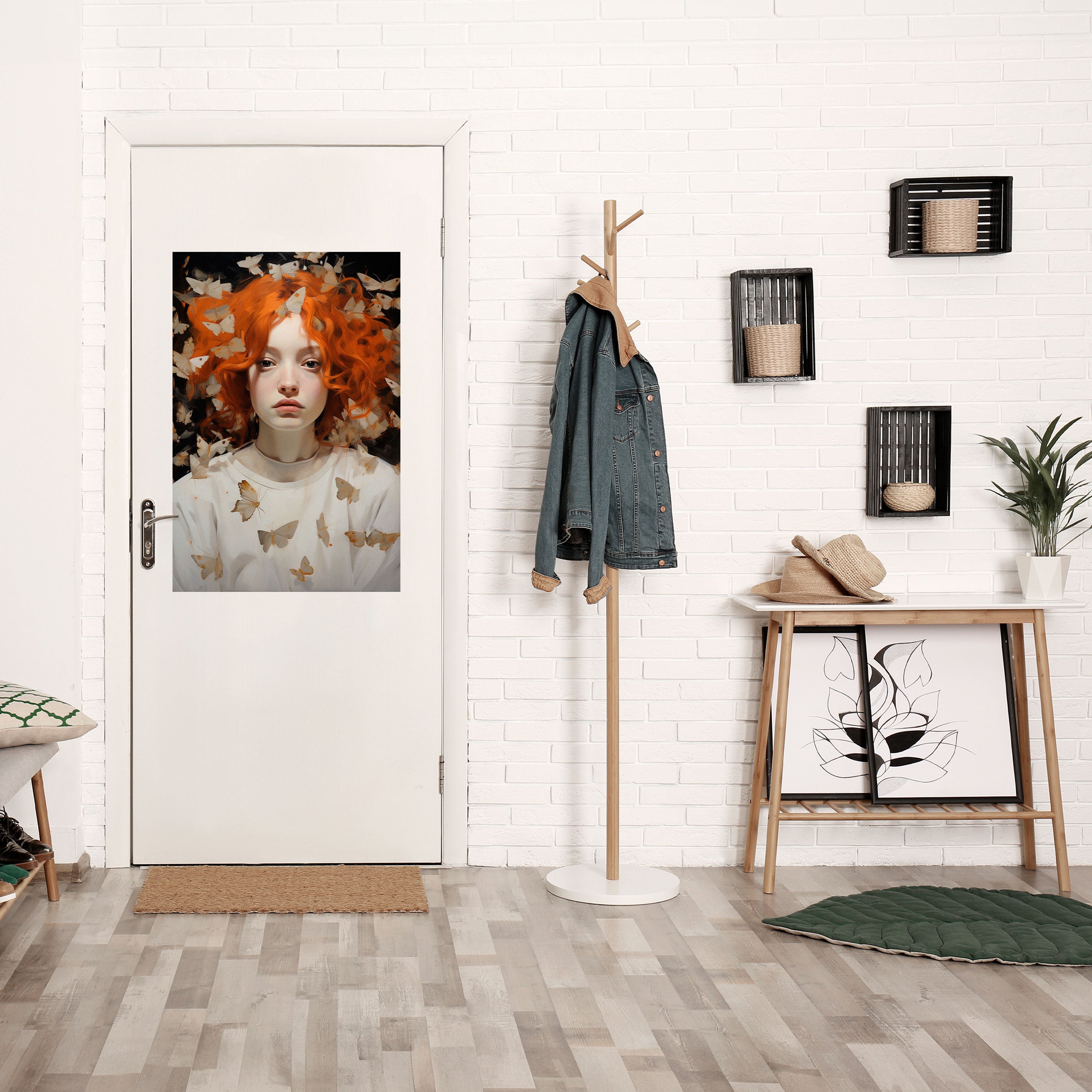 Affiche verticale autocollante BUTTERFLY DREAMS