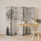 FADE IN THE TREES 5-Panel Room Divider