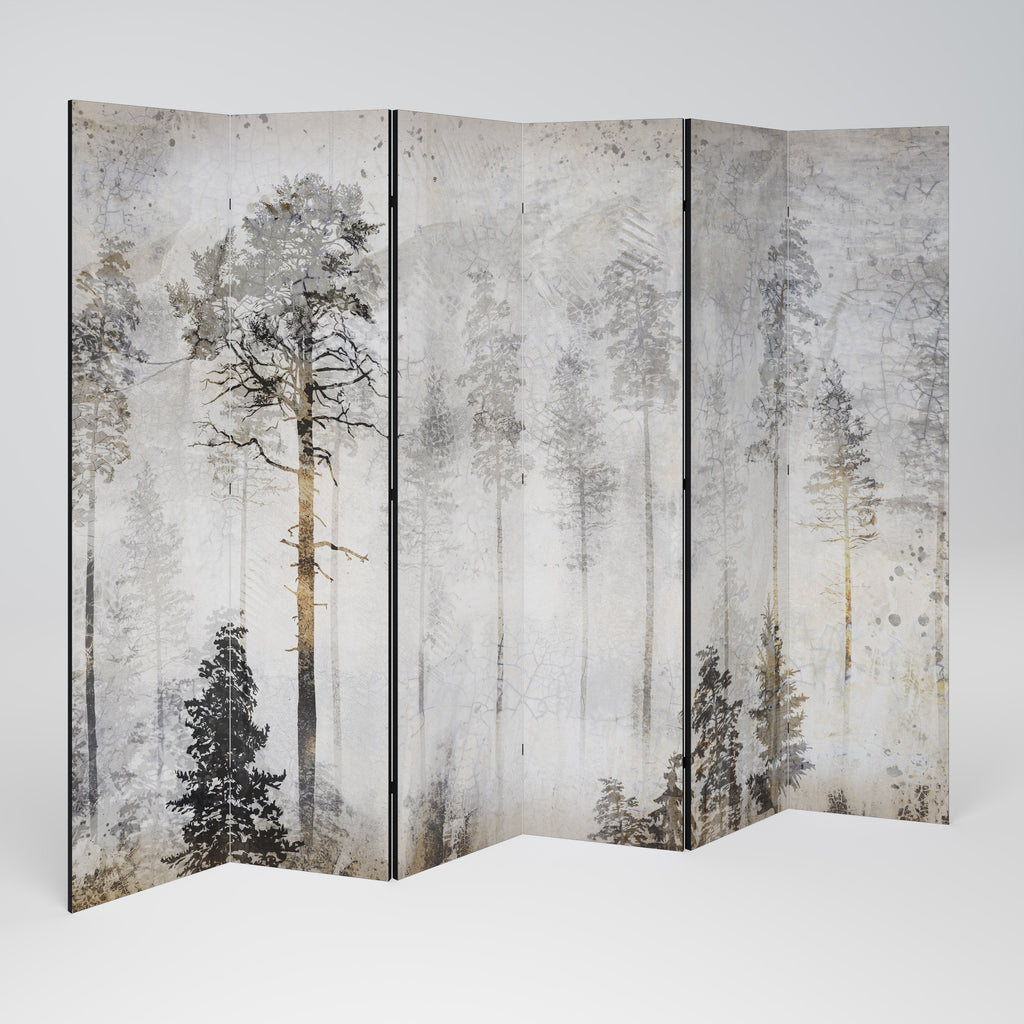 FADE IN THE TREES Decorative 6-Panel Room Divider
