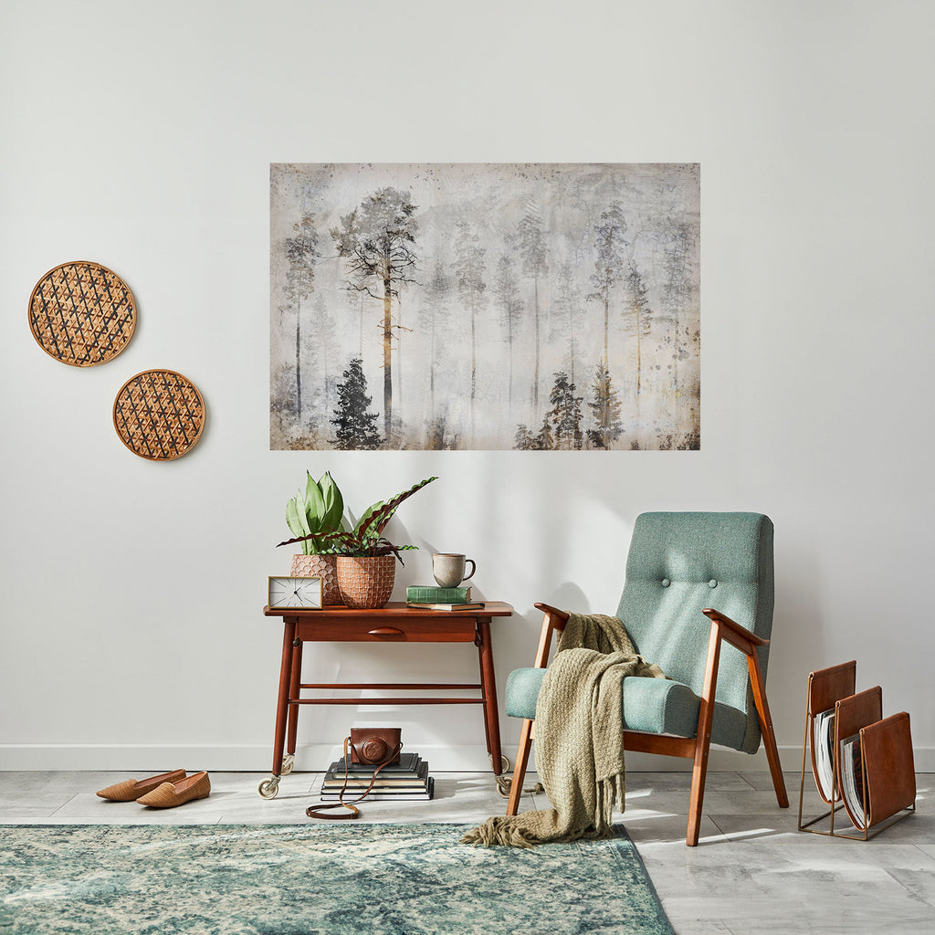 Affiche horizontale autocollante « FADE IN THE TREES »