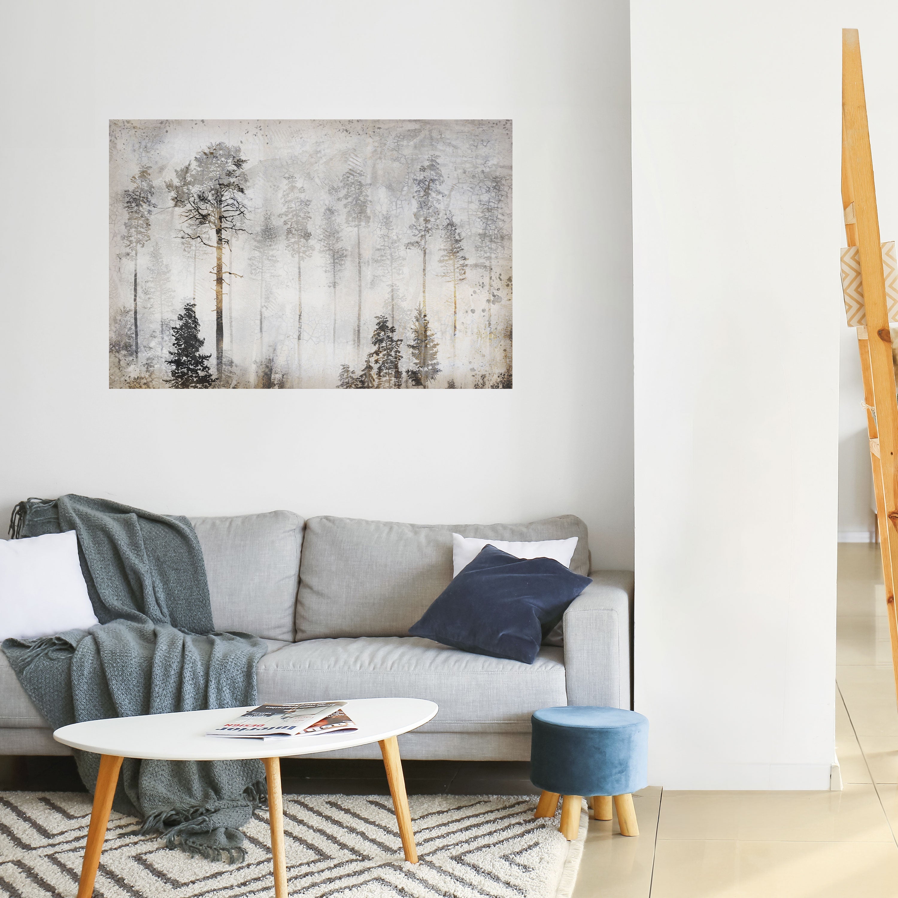 Affiche horizontale autocollante « FADE IN THE TREES »