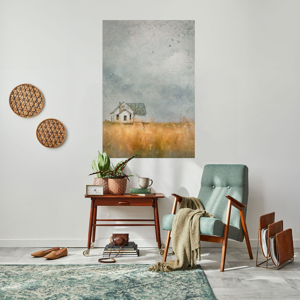 Affiche verticale autocollante « Champs de lumière déclinante »