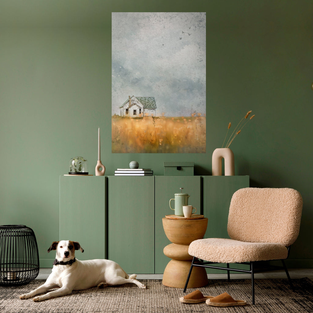 Affiche verticale autocollante « Champs de lumière déclinante »