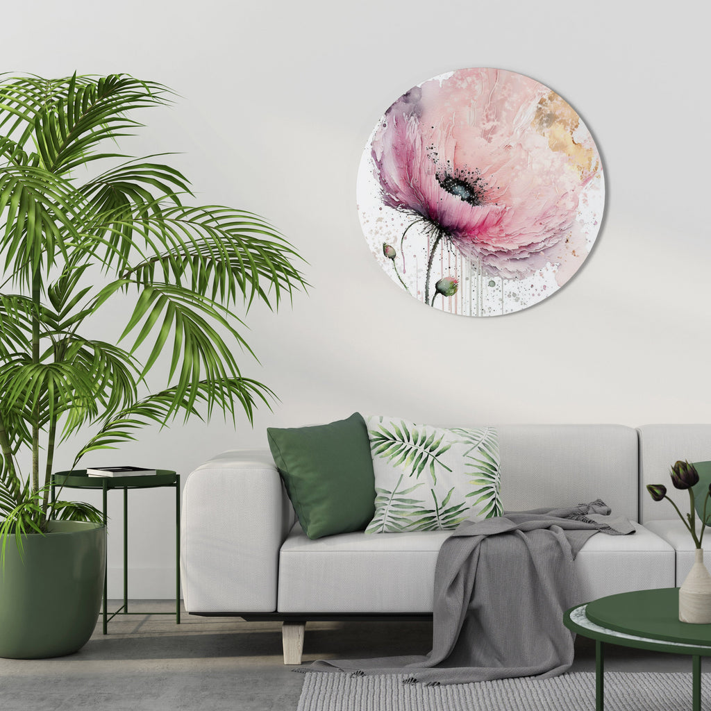 Art mural rond VIVID TRANQUILITY