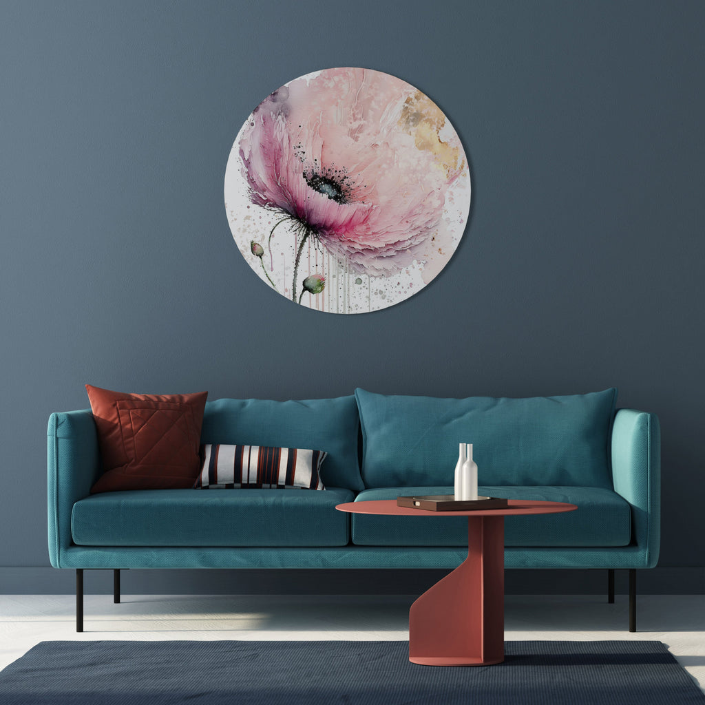 Art mural rond VIVID TRANQUILITY