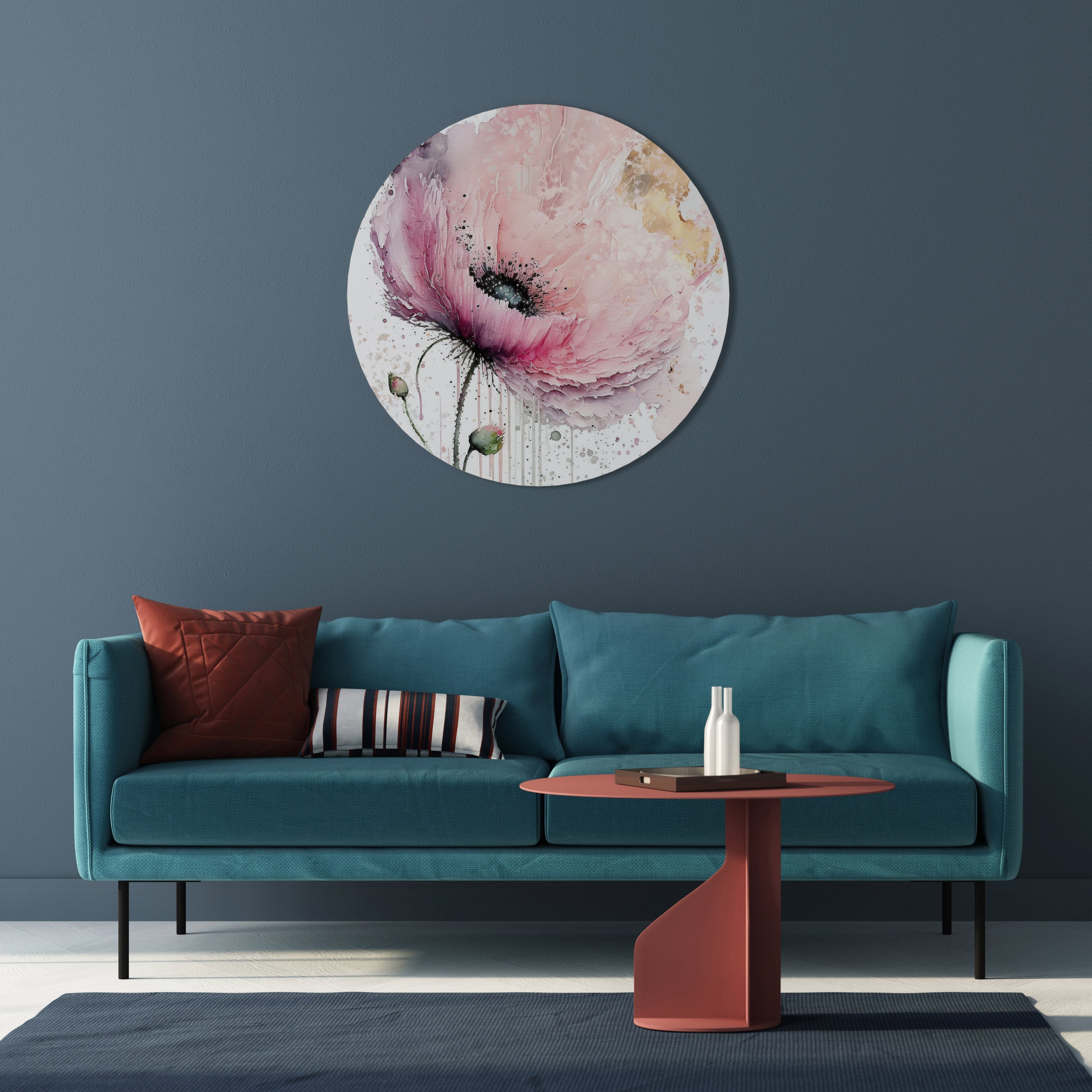 Art mural rond VIVID TRANQUILITY