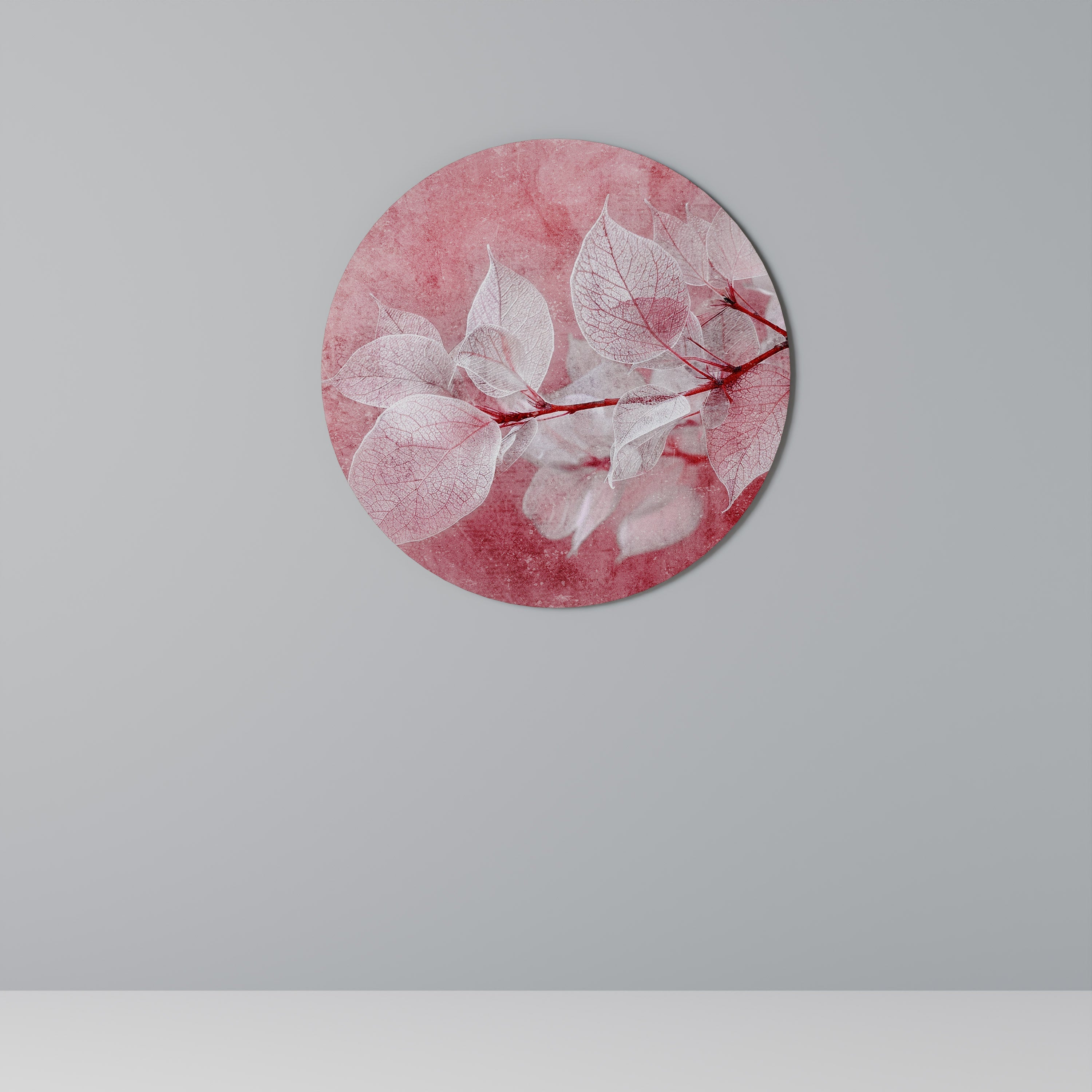 Décoration murale ronde ÉTHERAL PETAL GLOW