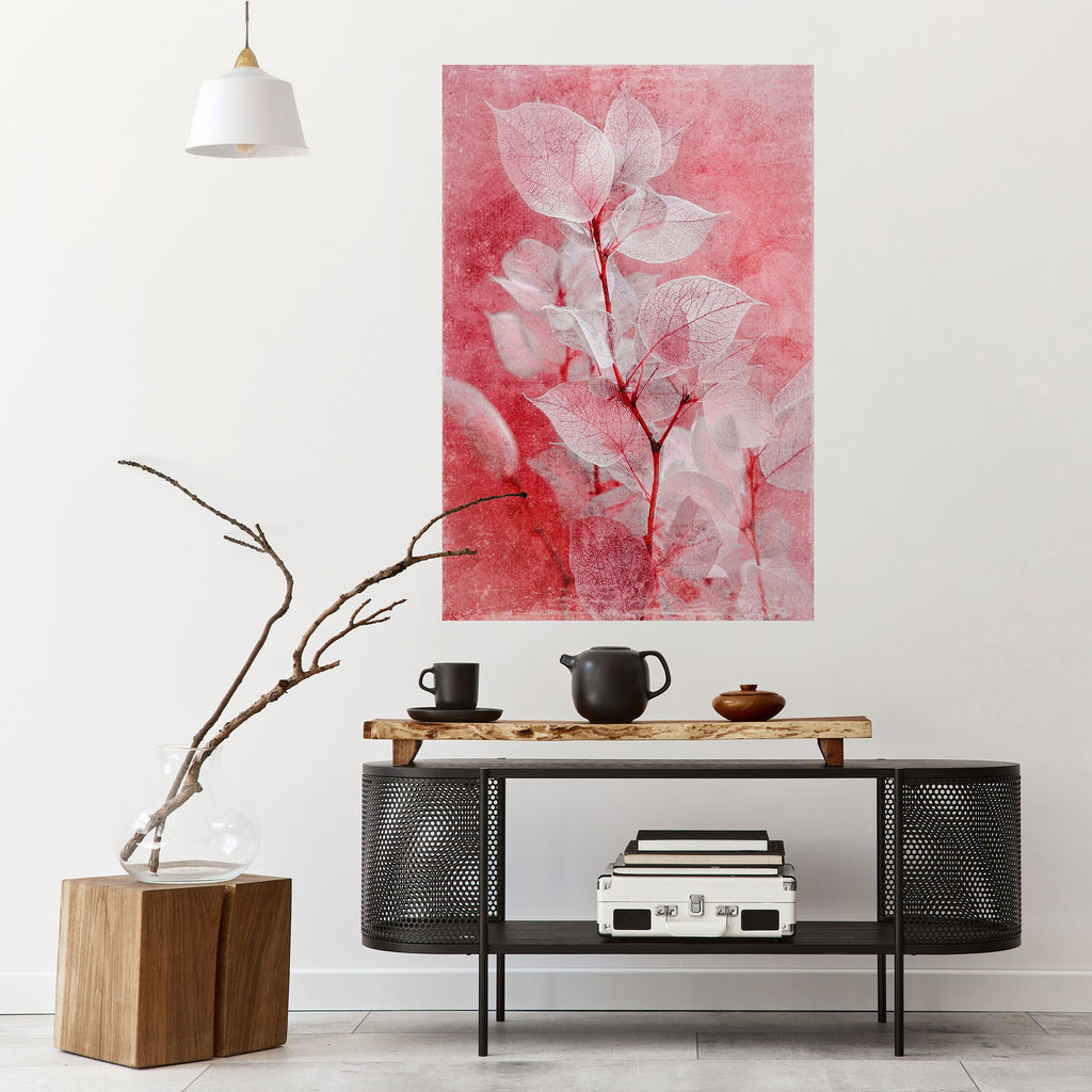 Affiche verticale autocollante « ÉTHÉRAL PETAL GLOW »