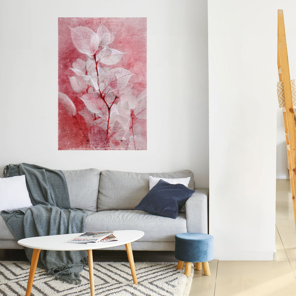 Affiche verticale autocollante « ÉTHÉRAL PETAL GLOW »