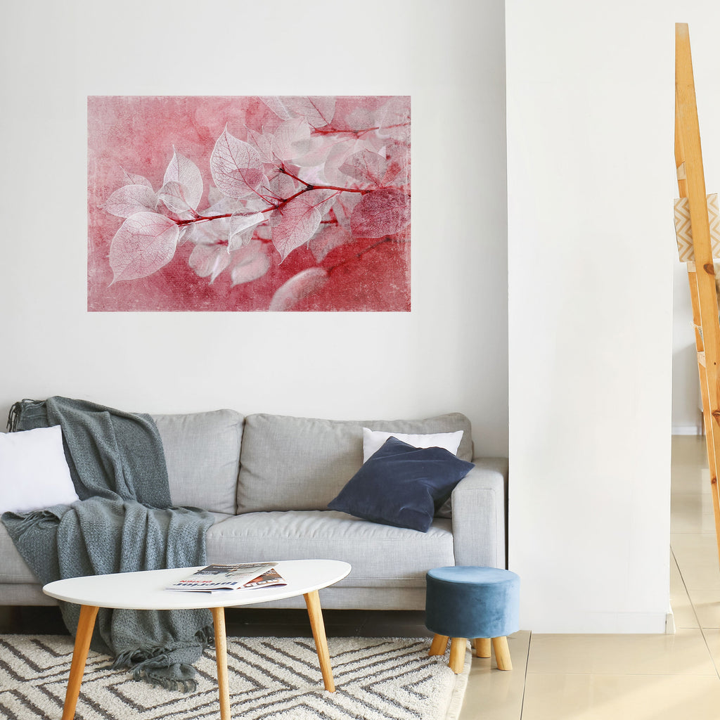 Affiche horizontale autocollante « ÉTHÉRAL PETAL GLOW »