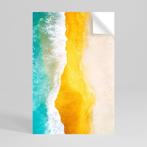 TRILOGY OF TIDES Peel and Stick Vertical Poster