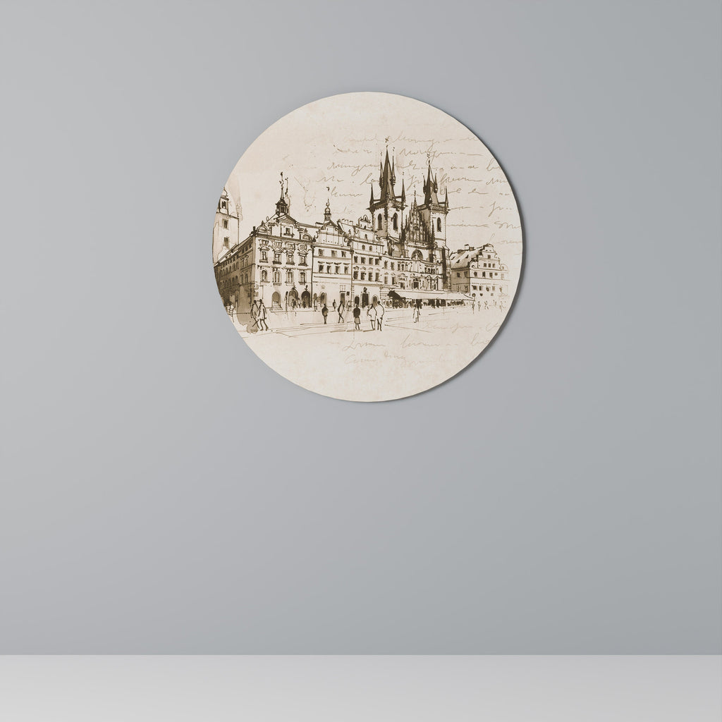 Murmures d'architecture Art mural rond