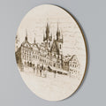WHISPERS OF ARCHITECTURE Round Wall Art