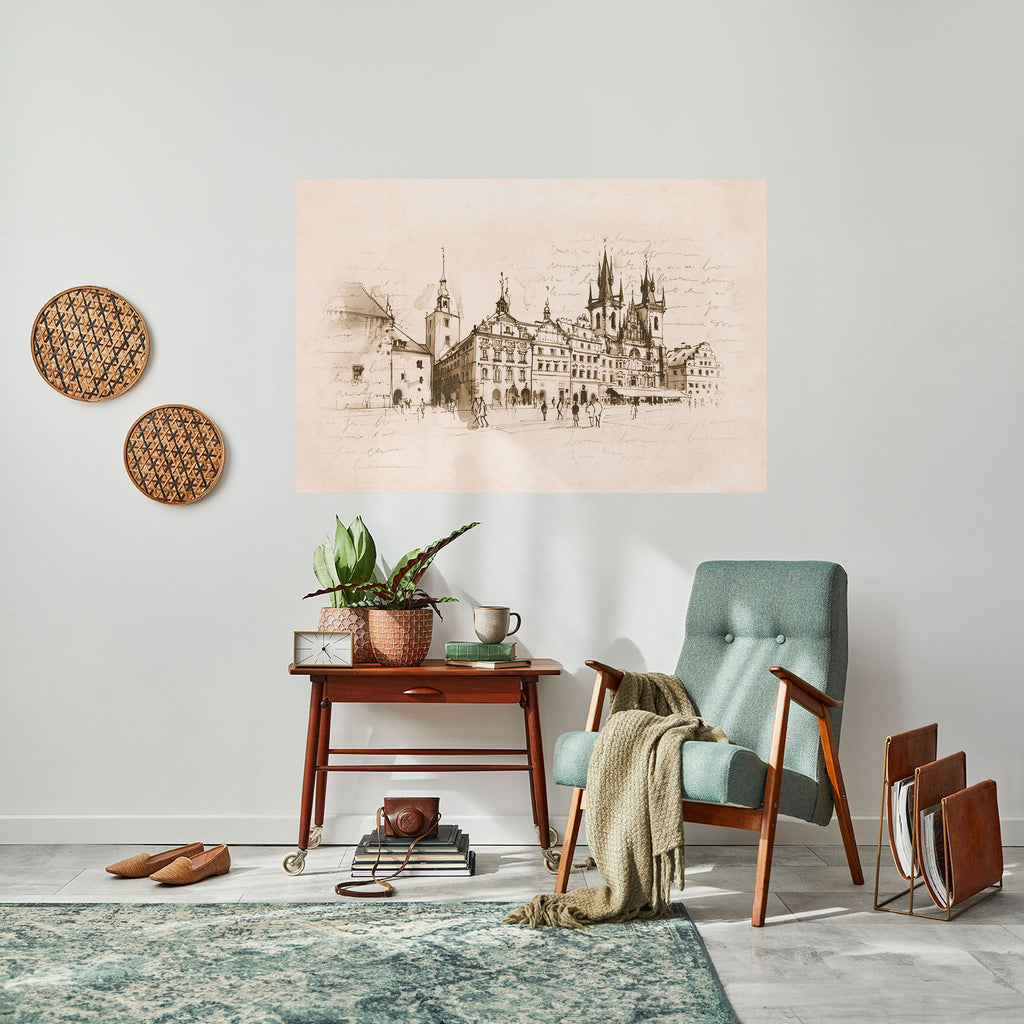 Affiche horizontale autocollante « Whispers of Architecture »