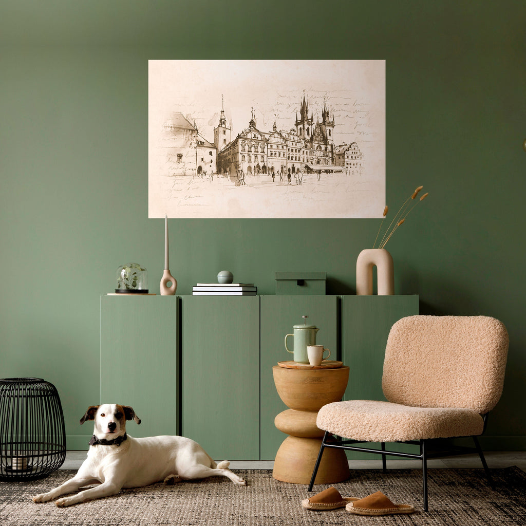 Affiche horizontale autocollante « Whispers of Architecture »