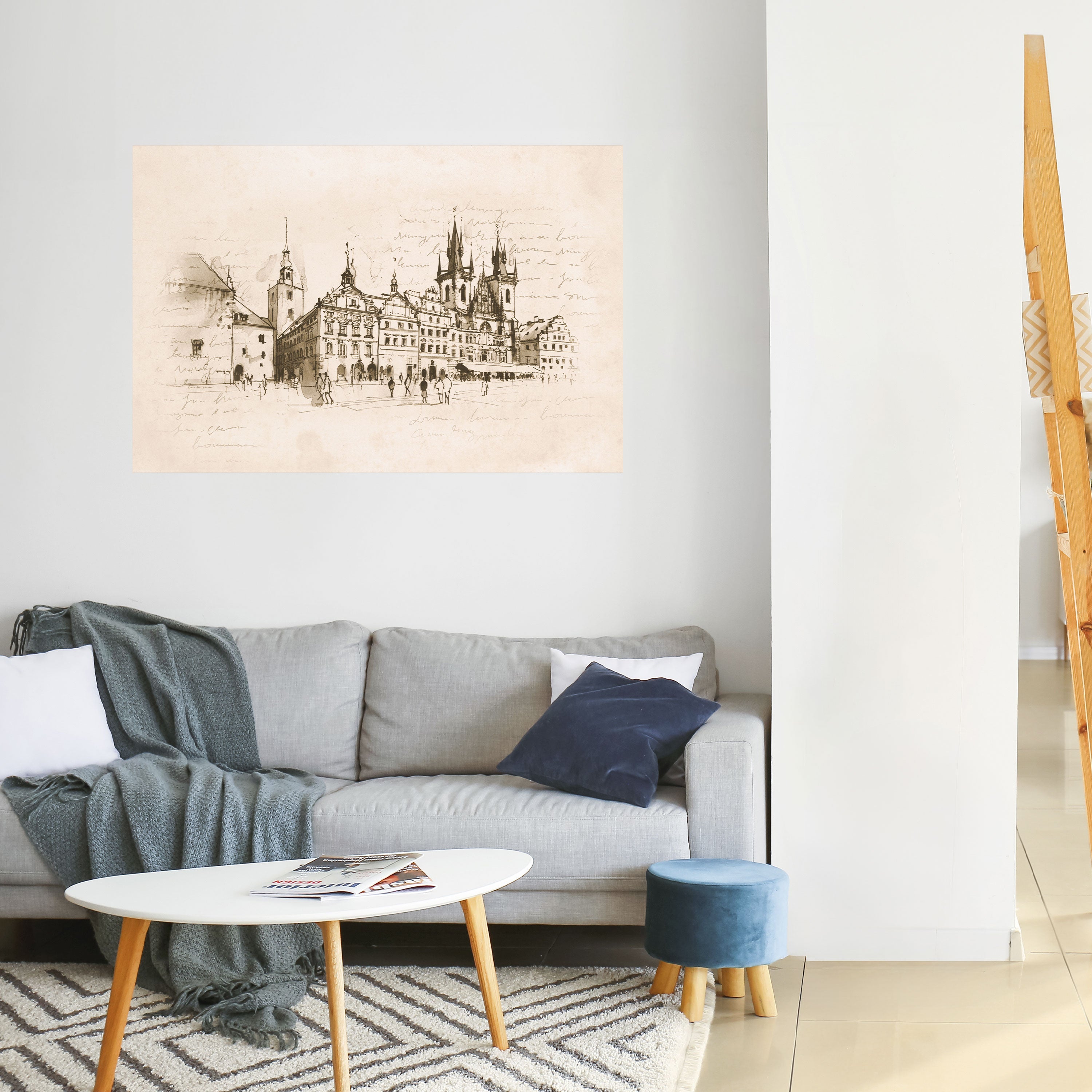 Affiche horizontale autocollante « Whispers of Architecture »