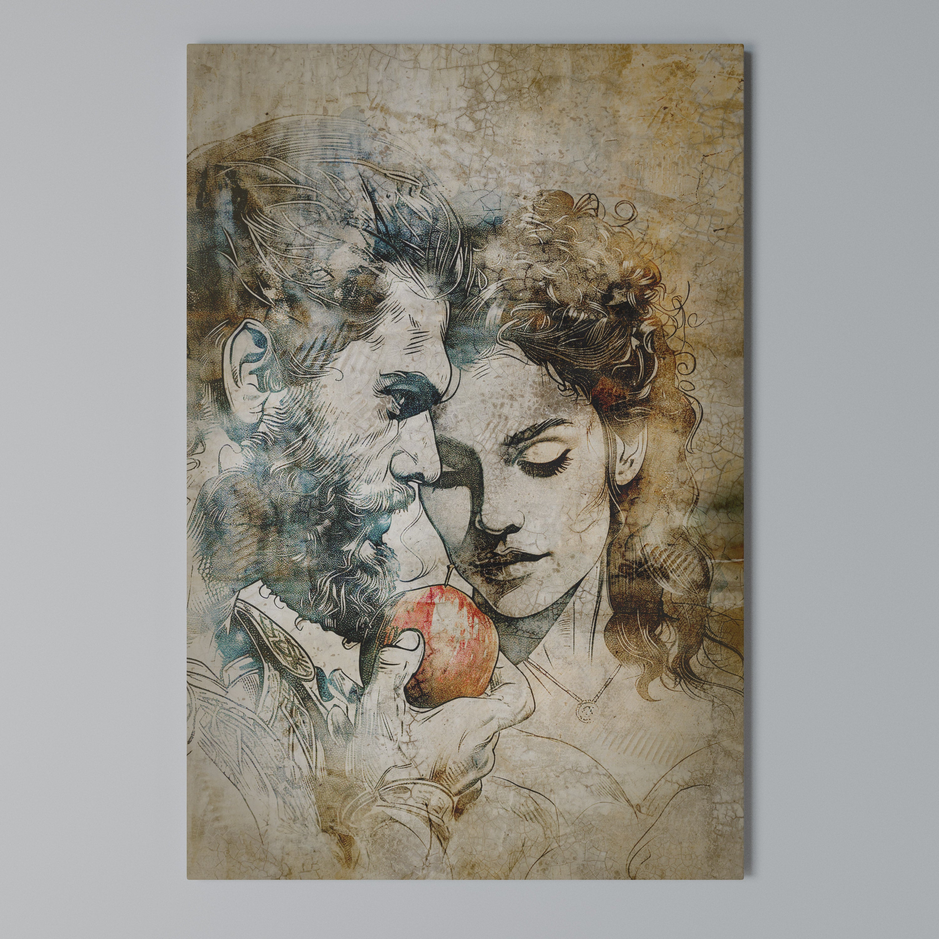 WHISPERS OF TEMPTATION Vertical Canvas Print