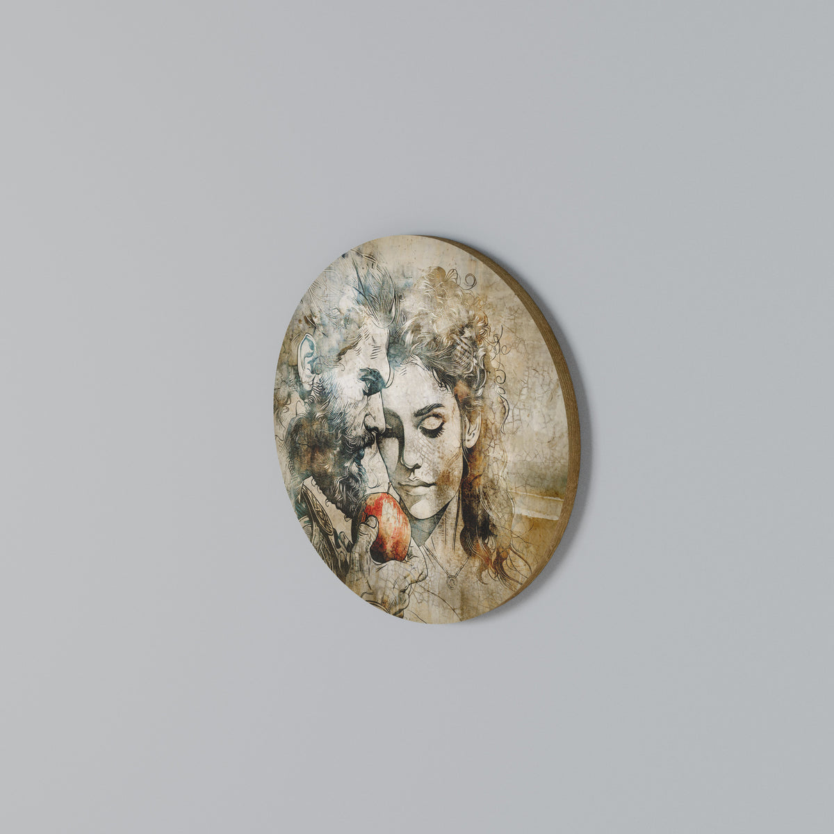 WHISPERS OF TEMPTATION Round Wall Art