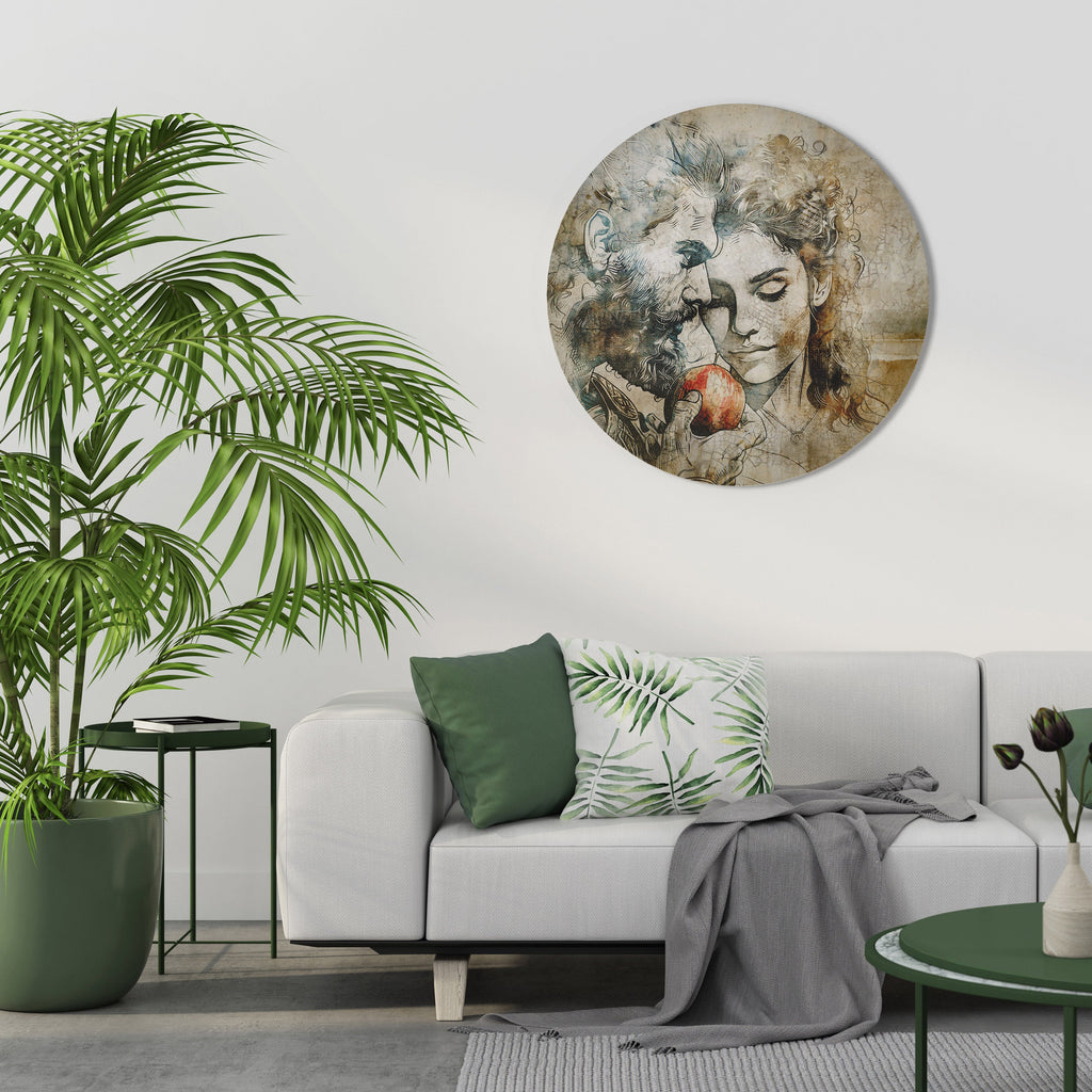 Murmures de la tentation - Décoration murale ronde