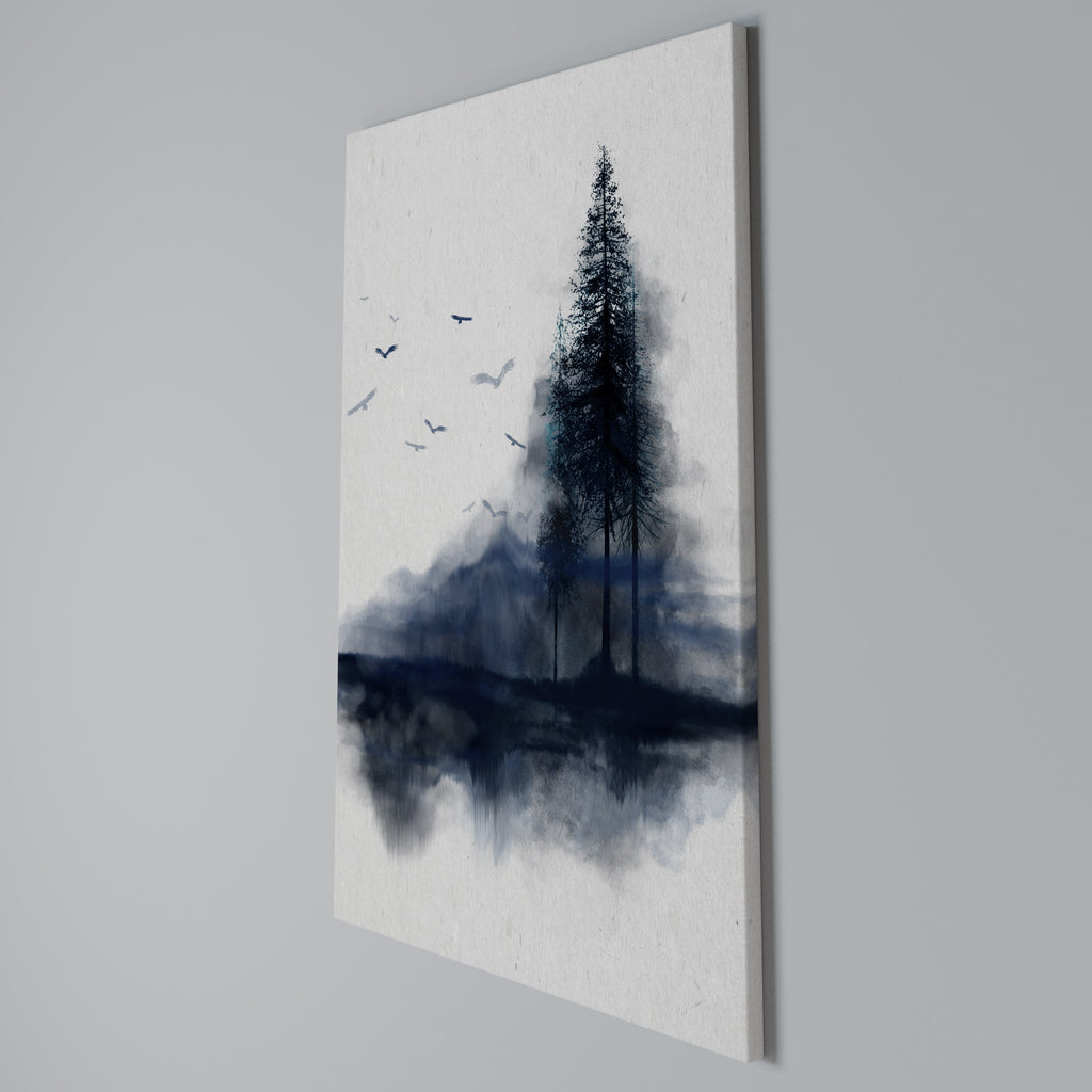MISTY RECOLLECTION Vertical Canvas Print