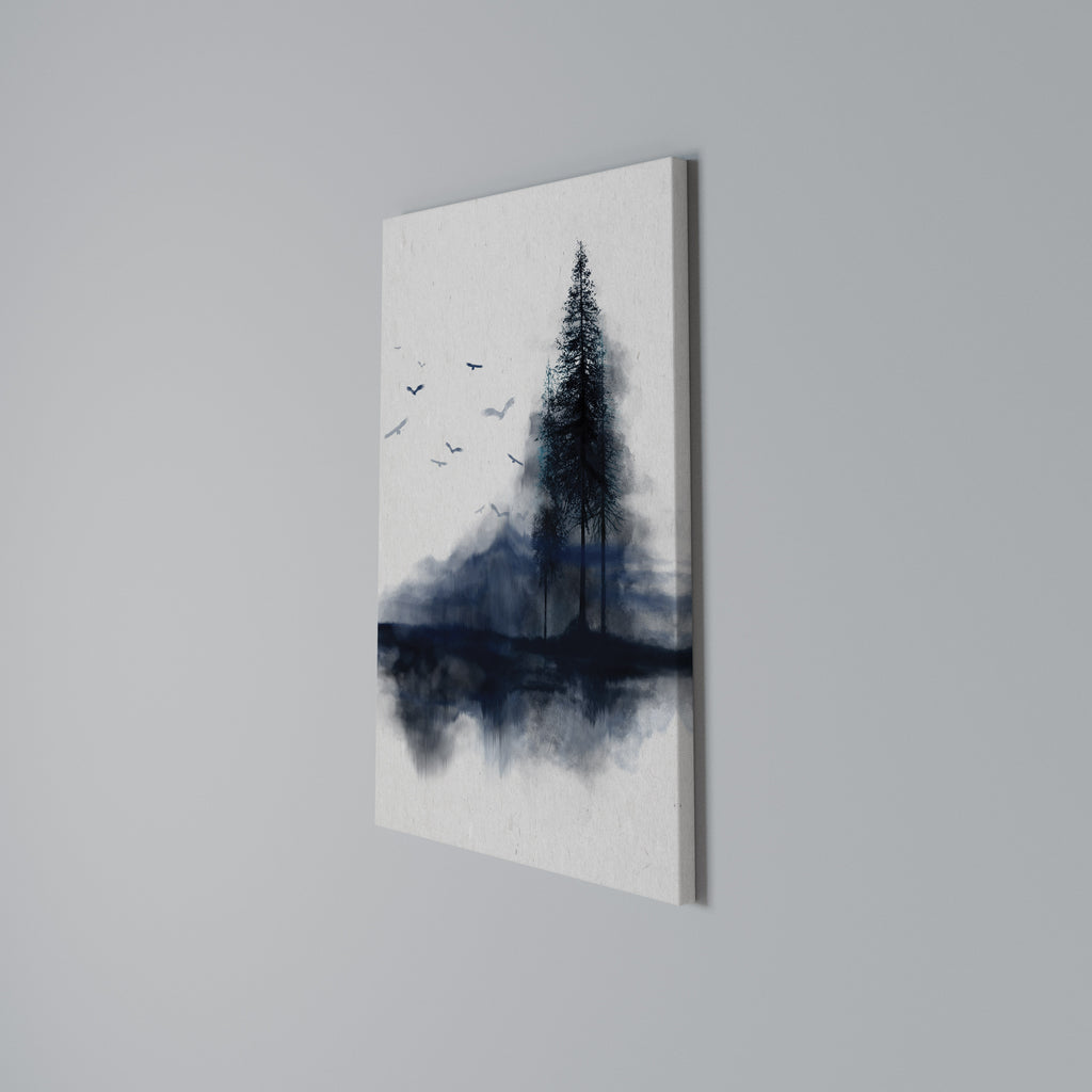 MISTY RECOLLECTION Vertical Canvas Print