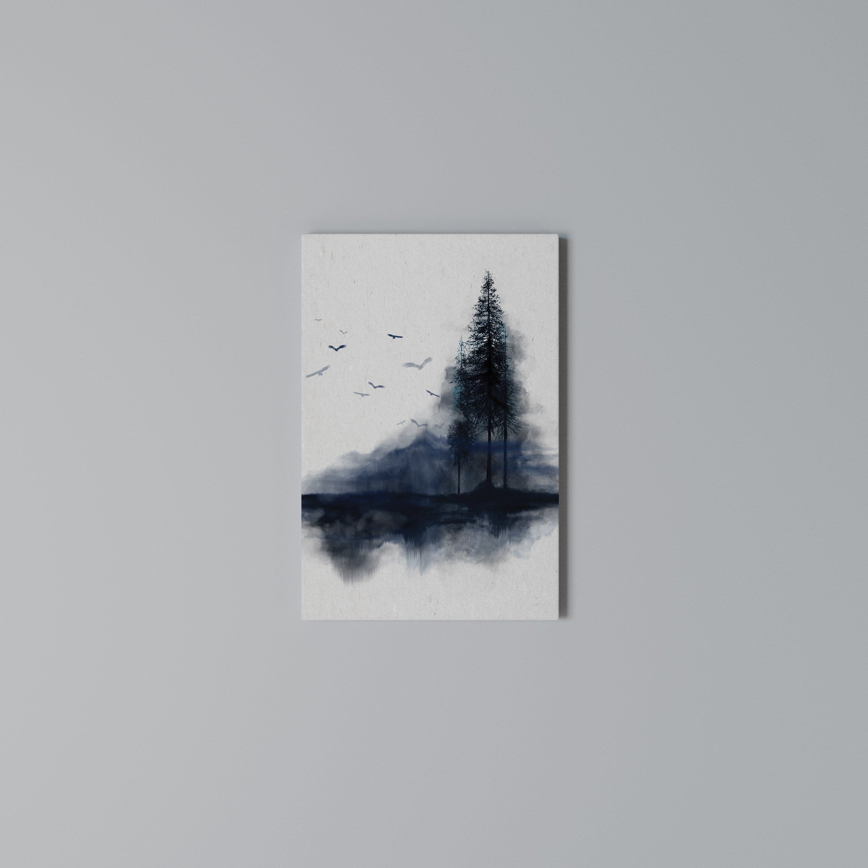 MISTY RECOLLECTION Vertical Canvas Print