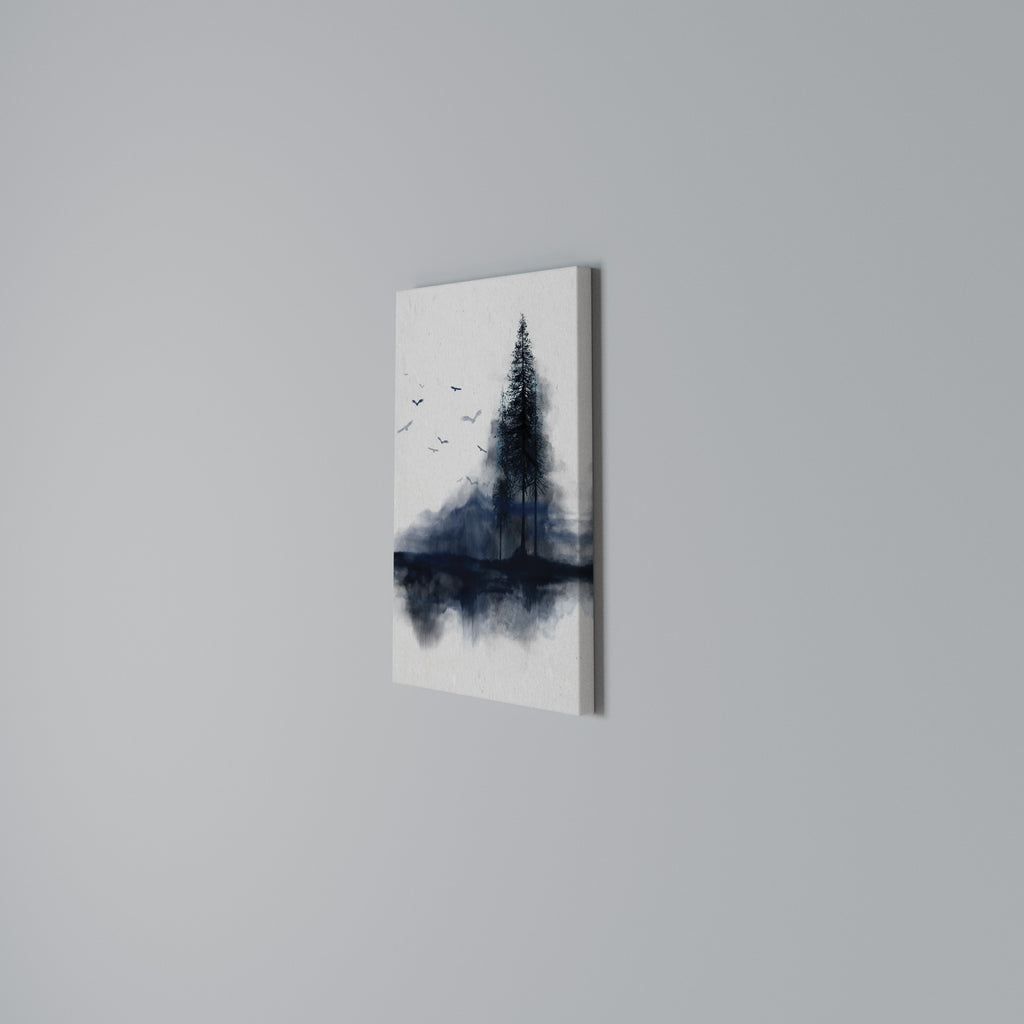 MISTY RECOLLECTION Vertical Canvas Print