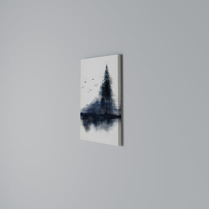 MISTY RECOLLECTION Vertical Canvas Print