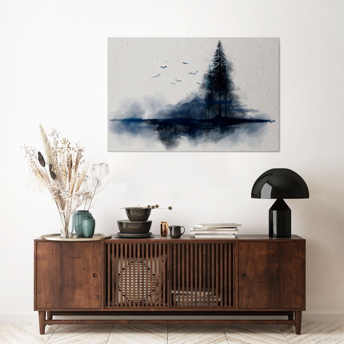 MISTY RECOLLECTION Horizontal Canvas Print