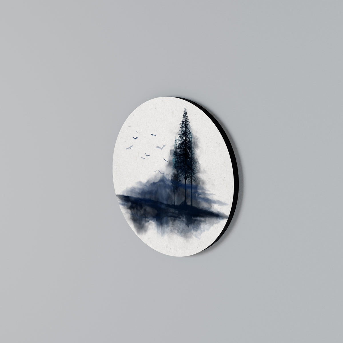 MISTY RECOLLECTION Round Wall Art