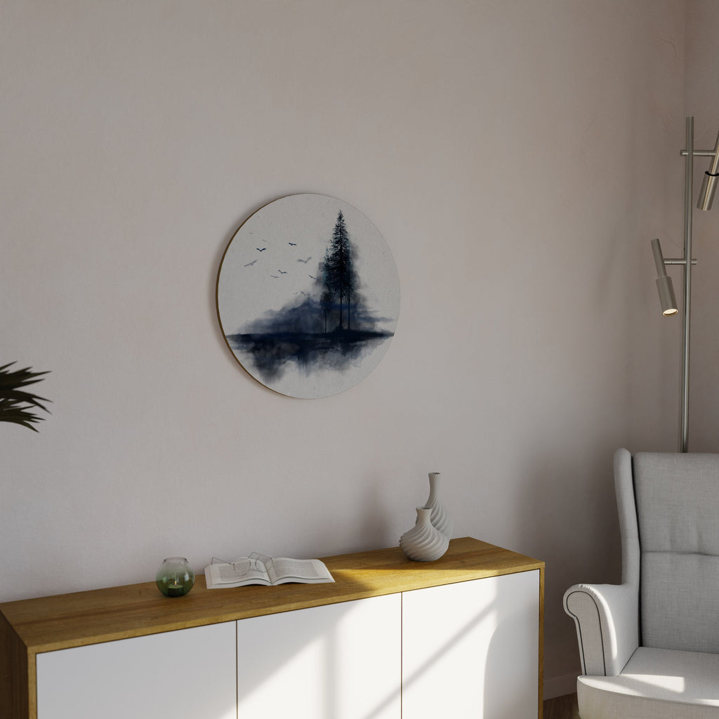 Décoration murale ronde MISTY RECOLLECTION