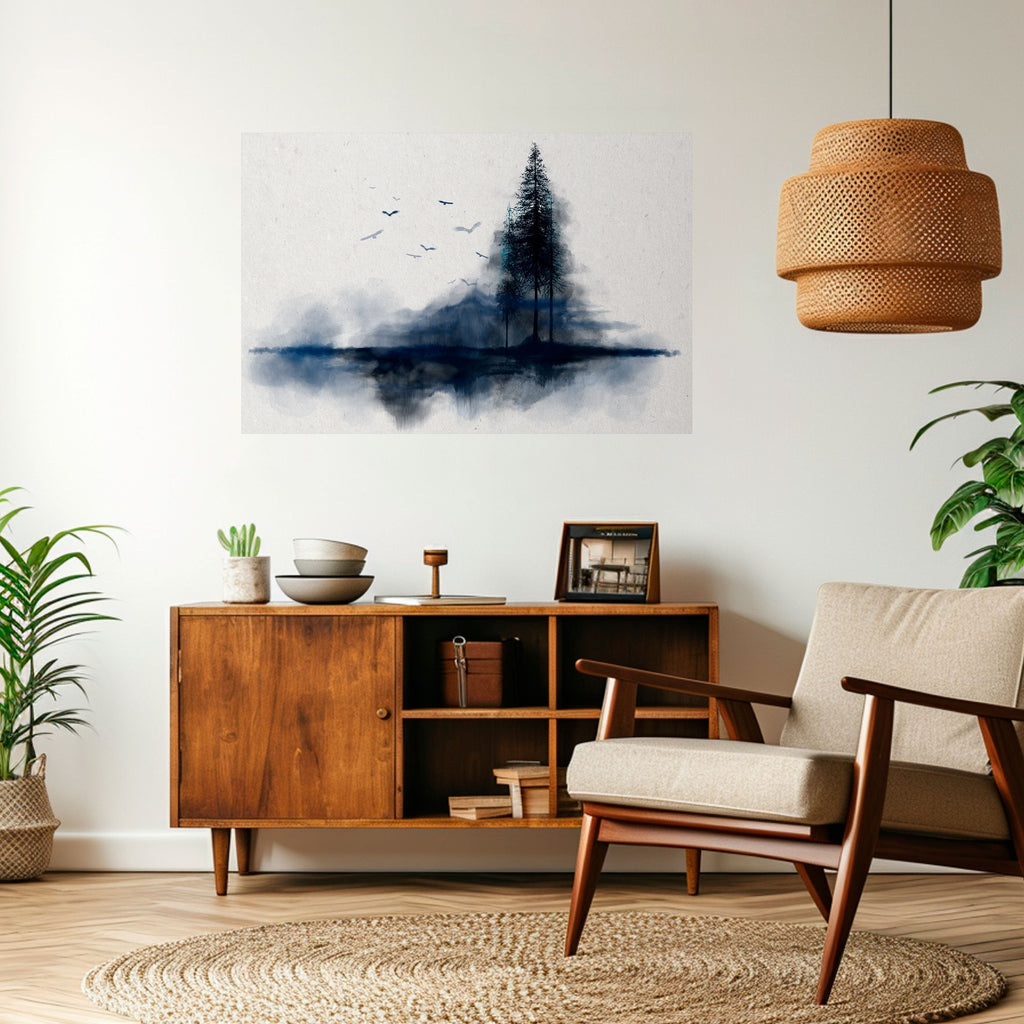 Affiche horizontale autocollante « MISTY RECOLLECTION »