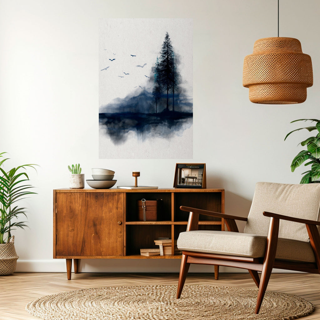 Affiche verticale autocollante « MISTY RECOLLECTION »