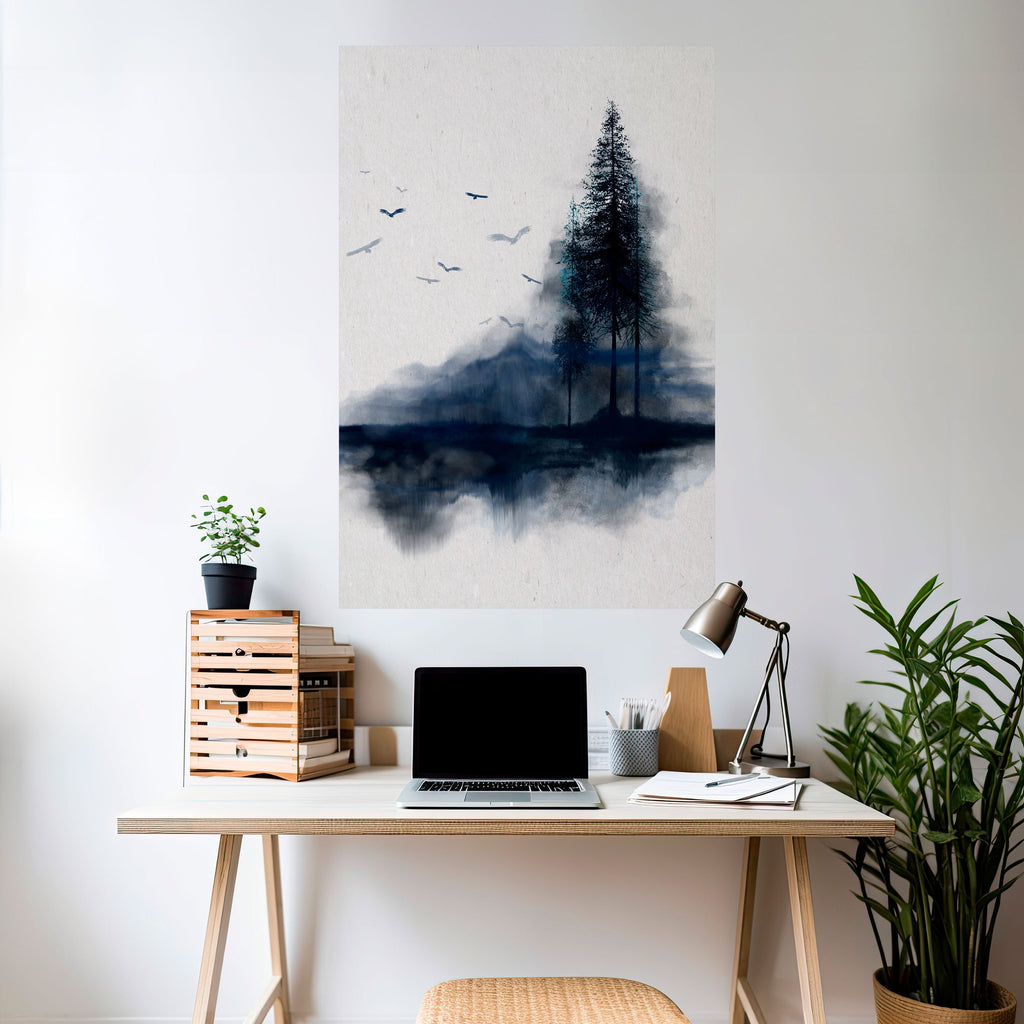 Affiche verticale autocollante « MISTY RECOLLECTION »