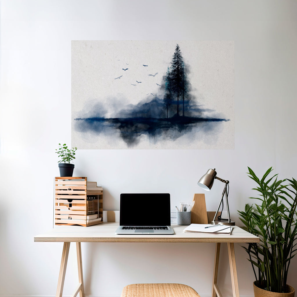 Affiche horizontale autocollante « MISTY RECOLLECTION »