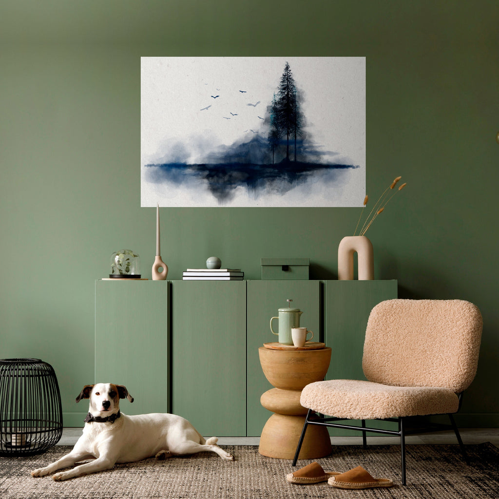 Affiche horizontale autocollante « MISTY RECOLLECTION »