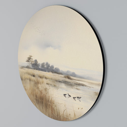 LAKESIDE NOSTALGY Round Wall Art