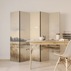 LAKESIDE NOSTALGY 5-Panel Room Divider