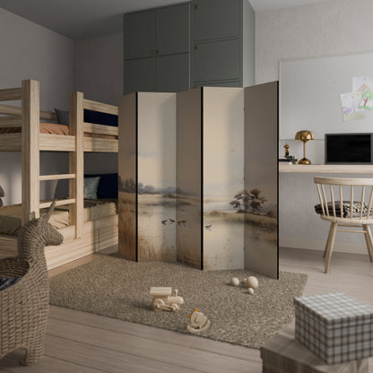 LAKESIDE NOSTALGY 5-Panel Room Divider