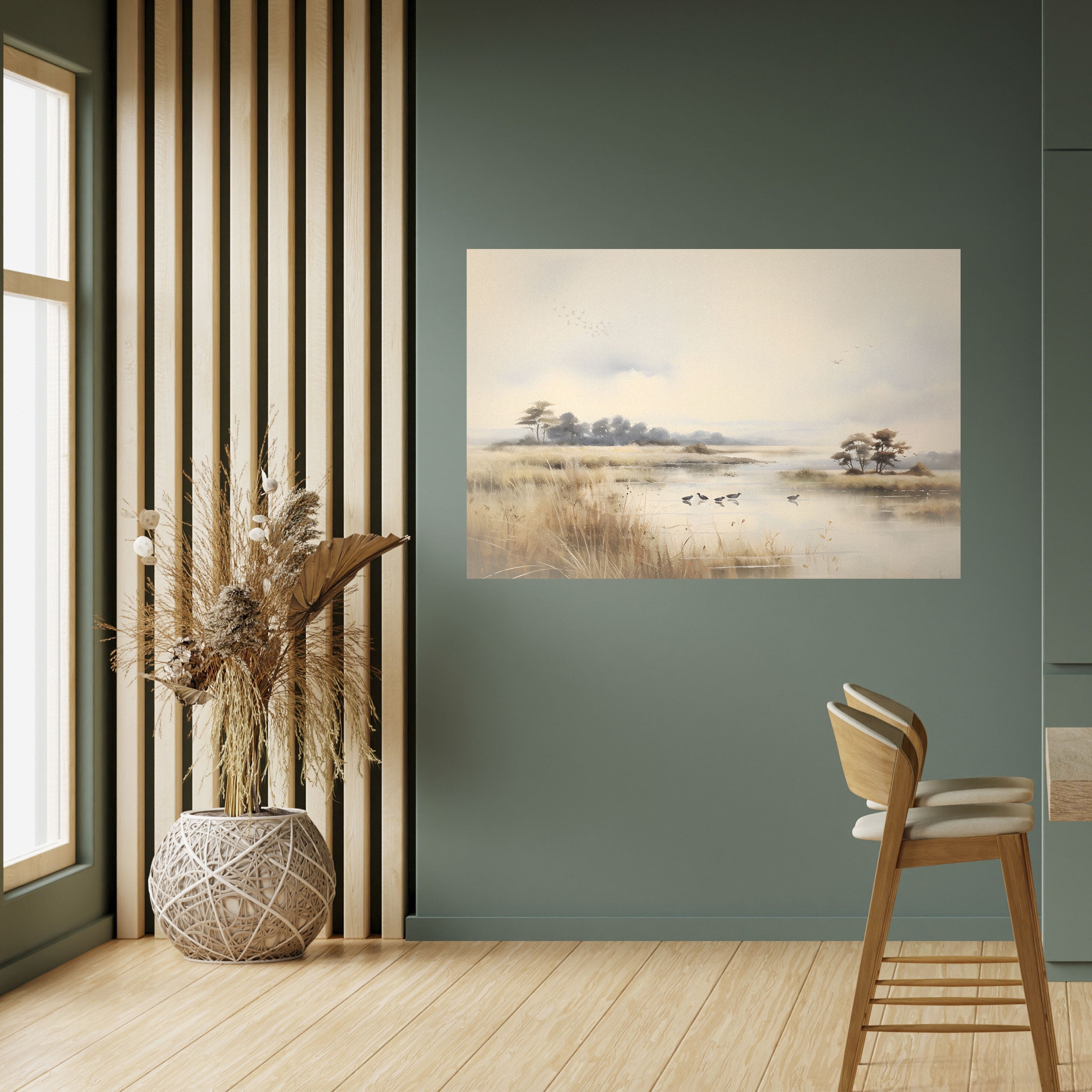 Affiche horizontale autocollante LAKESIDE NOSTALGY