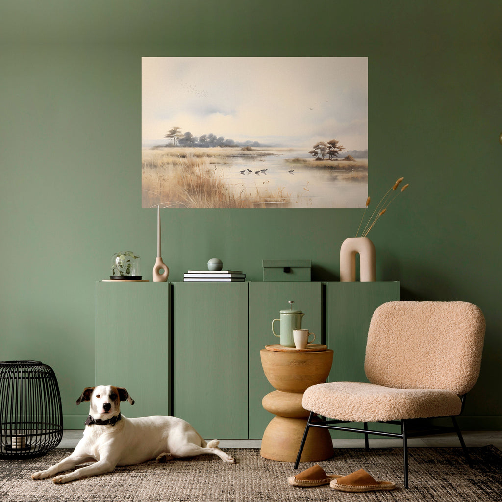 Affiche horizontale autocollante LAKESIDE NOSTALGY