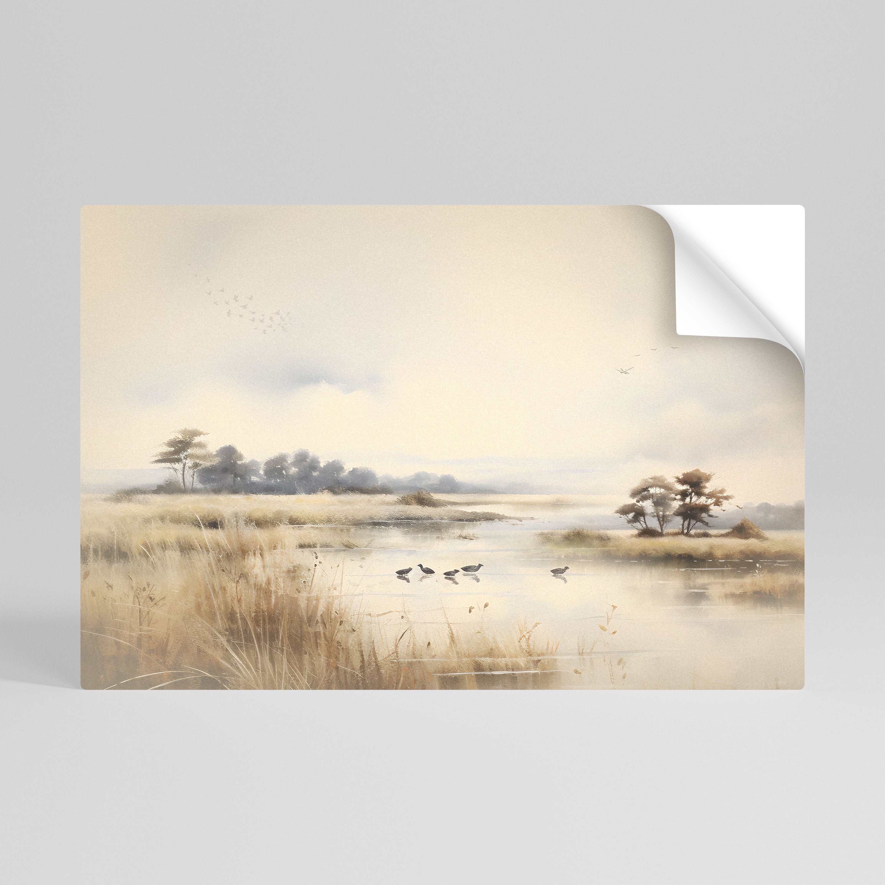 Affiche horizontale autocollante LAKESIDE NOSTALGY