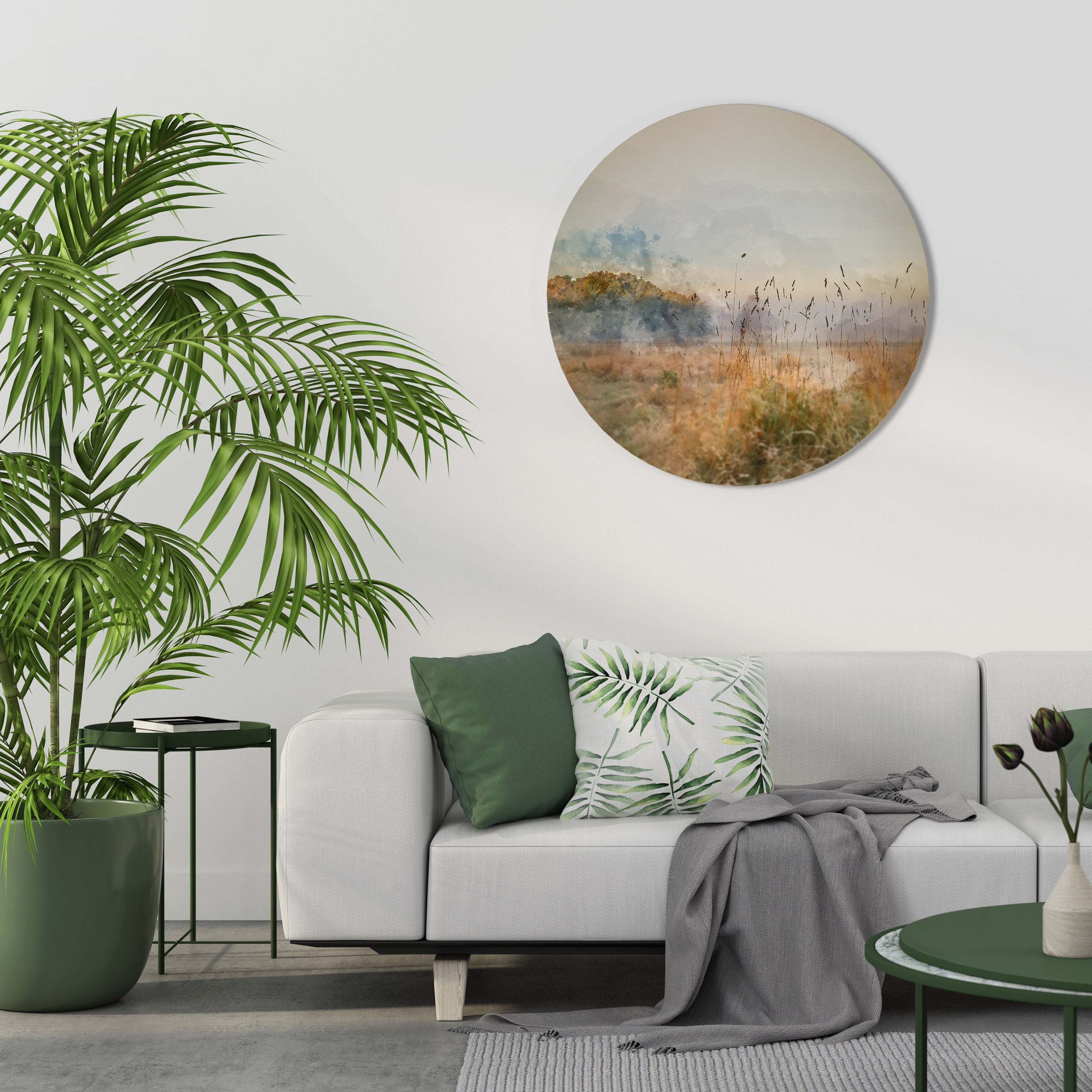 TRISTESSE DE L'ÉTÉ Décoration murale ronde