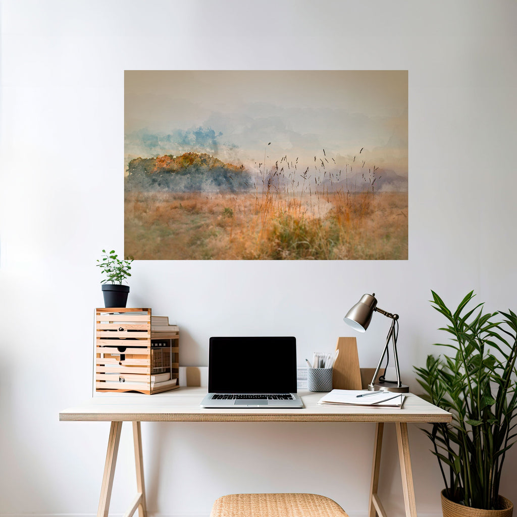 Affiche horizontale autocollante « TRISTESSE DE L'ÉTÉ »