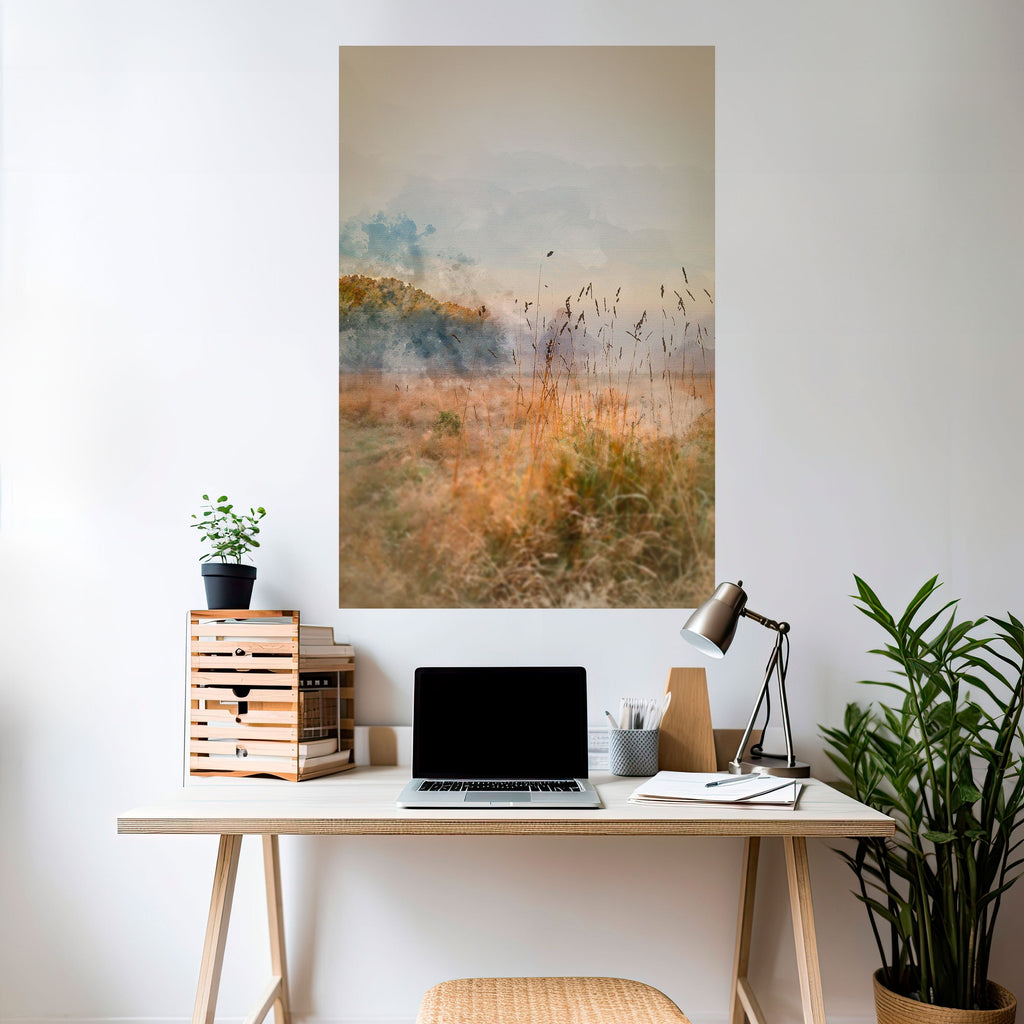 Affiche verticale autocollante « TRISTESSE DE L'ÉTÉ »